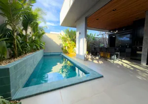 Casa térrea contemporânea com piscina em condomínio fechado — miniatura 10