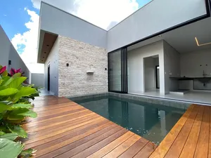 Casa automatizada de 3 suítes com piscina aquecida em condomínio fechado — miniatura 23