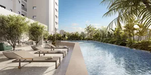 Apartamento de 3 suítes com vista para o lago no Parque Una — miniatura 1