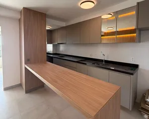 Apartamento decorado com vista alta ao lado do shopping e do Parque Una — miniatura 3