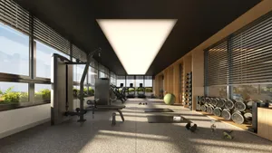 Apartamento compacto de alto padrão com vista para o lago no Parque Una — miniatura 3