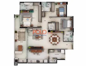 Apartamento de 3 suítes porteira fechada no Santa Maria — miniatura 71